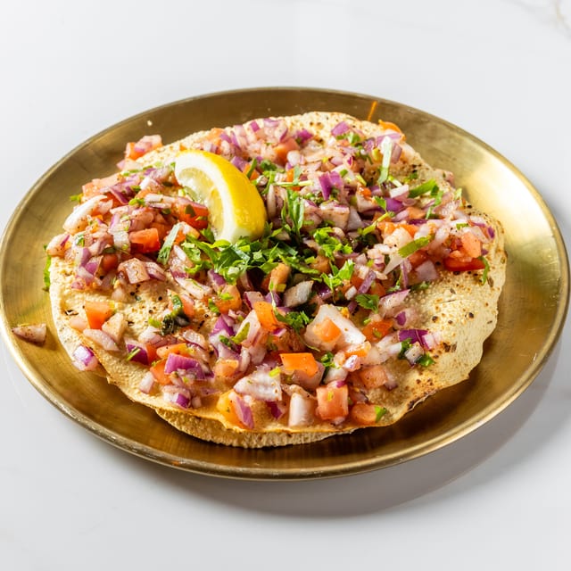 Tomato Onion Chilli Uttapam.